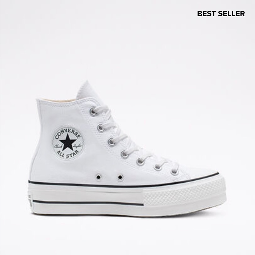 *BNIB* Chuck Taylor All Star Platform Canvas (7.5 White/Black)